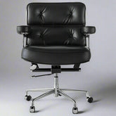 Eames Style Executive Lobby Office Chair - ES104 | Black Leather